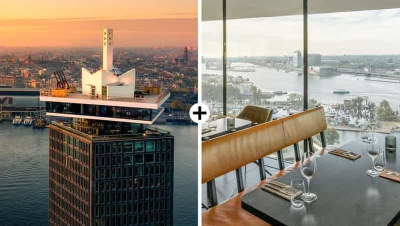 Billet Amsterdam : A'DAM Lookout avec le restaurant tournant Moon