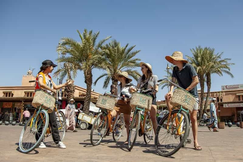 Billet Marrakech : visite culturelle à vélo avec pâtisseries et thé