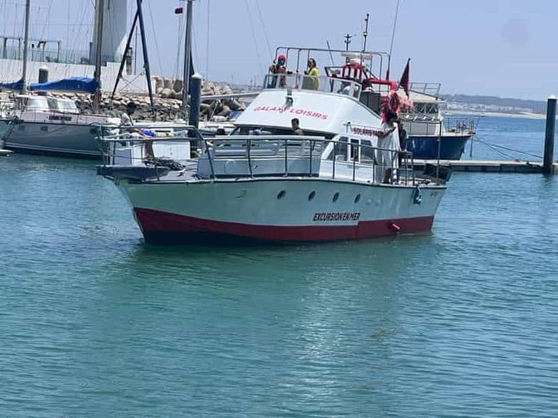 Billet Excursion en bateau d'une demi-journée à Agadir : Pêche, barbecue de poissons et baignade