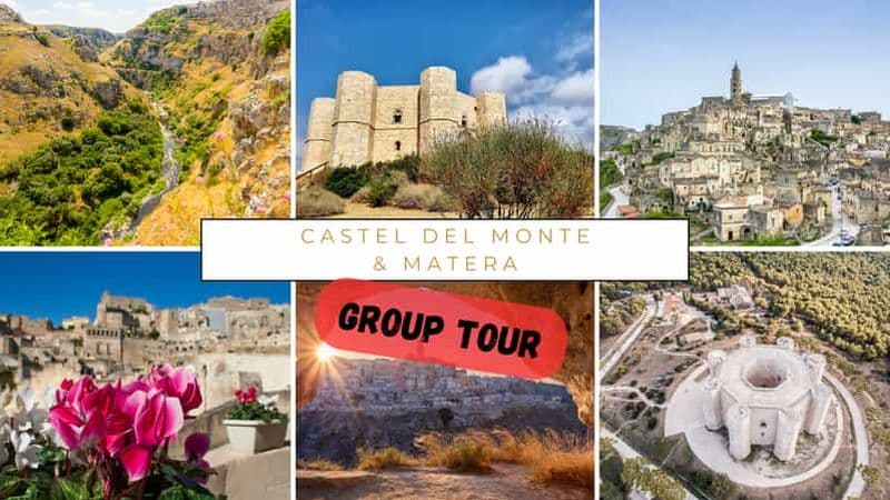 Billet Bari : excursion d'une journée à Castel del Monte et Matera