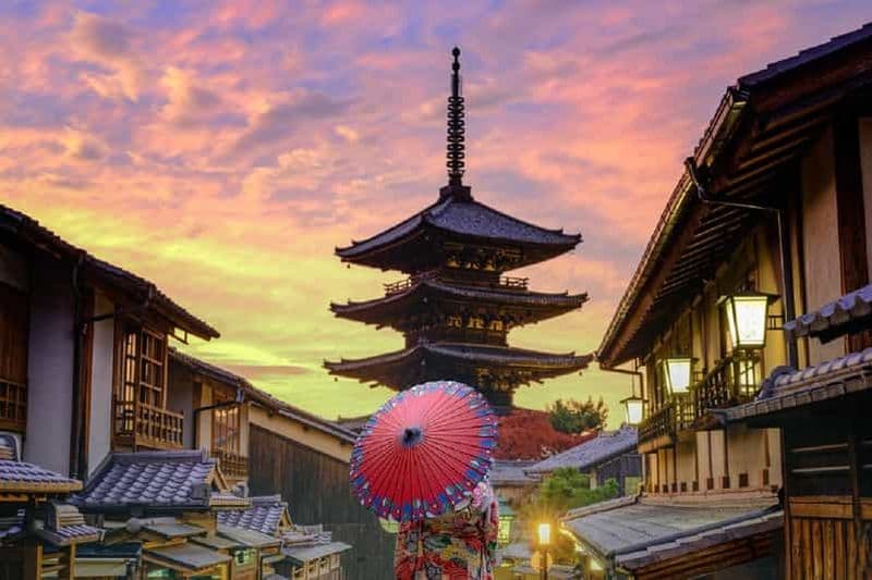 Billet Kyoto : visite à pied de Gion au coucher du soleil avec un guide de la région