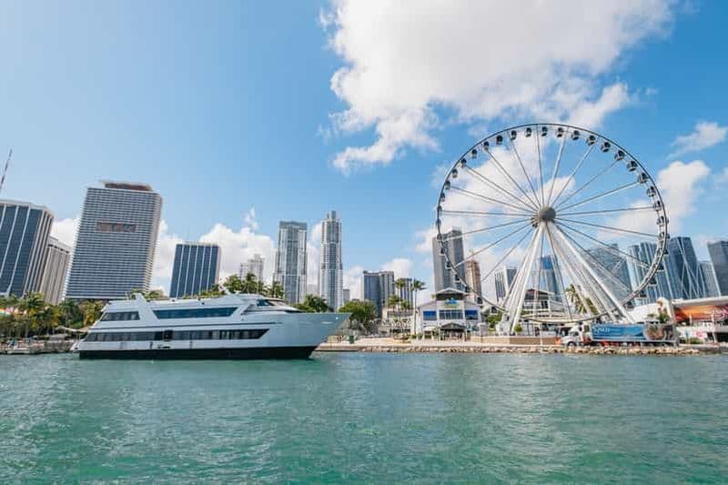 Billet Miami : visite d'une demi-journée en bus à toit ouvert et croisière dans la baie de Biscayne