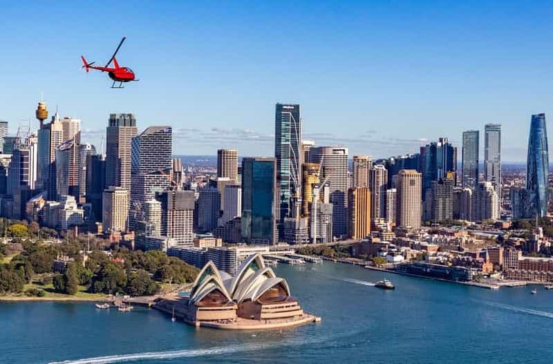 Billet Port de Sydney : vol privé en hélicoptère de 20 minutes pour 2 personnes