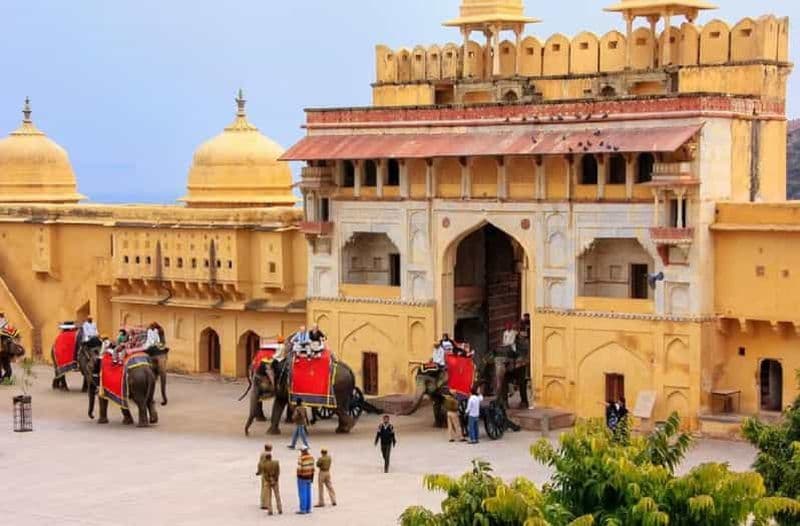 Billet Jaipur : Visite guidée du fort d'Amber, du puits d'escalier et du temple de l'amour aveugle