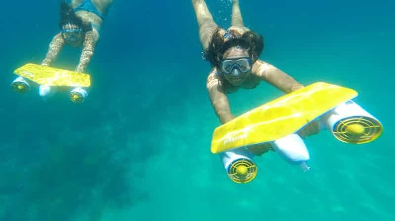 Billet Au départ de Sesimbra : Sea Scooter Snorkeling tour en bateau