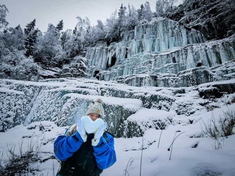 Billet Rovaniemi : Randonnée dans le canyon de Korouoma, cascades gelées et barbecue