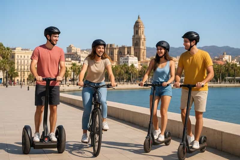 Billet Malaga : visite en Segway du château de Gibralfaro, des arènes et du port