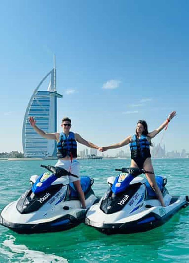 Billet Dubaï : Aventure en jetski avec vue sur Burj Khalifa et Burj Al Arab