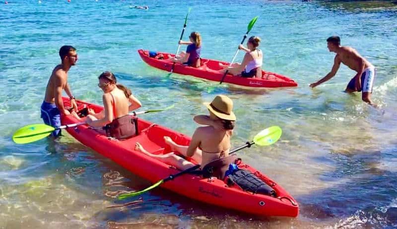 Billet Excursion en kayak à La Maddalena avec plongée en apnée et apéritif typique