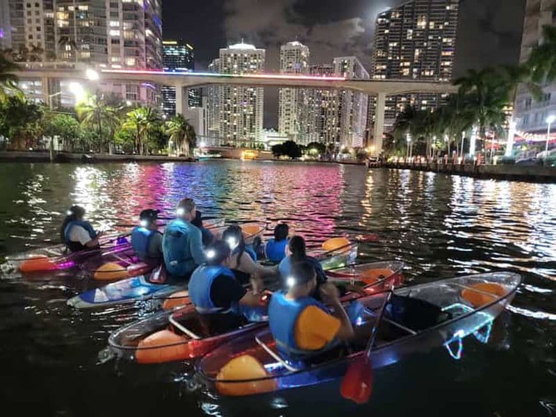 Billet Miami : visite nocturne guidée en kayak éclairé par LED
