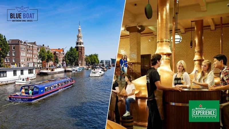 Billet Amsterdam : City Canal Cruise et billet Heineken Experience