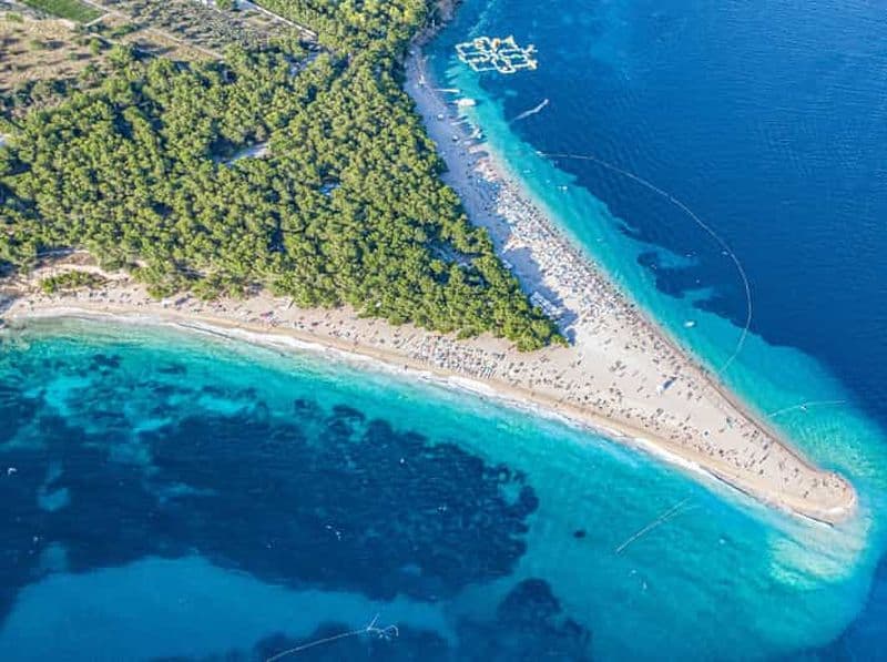 Billet Split : Excursion d'une journée aux îles Hvar et Brač avec la plage de Zlatni Rat