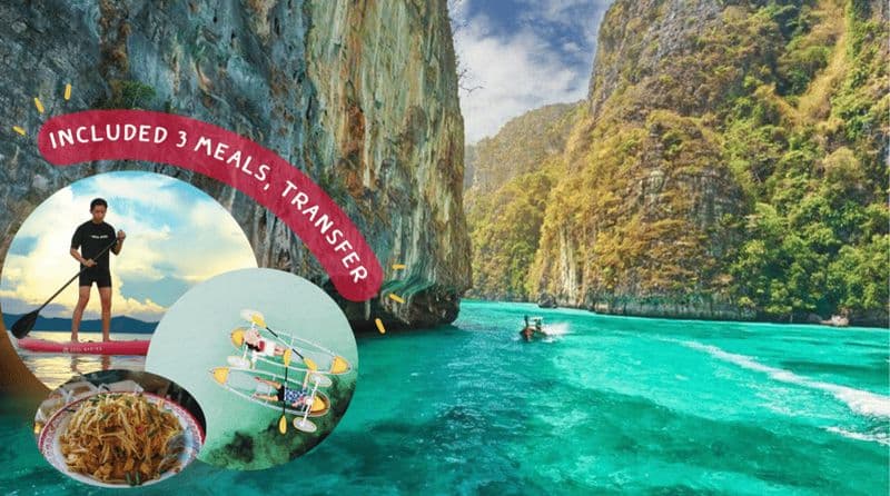 Billet Phuket : excursion d'une journée aux îles Phi Phi et à Maya Bay avec déjeuner
