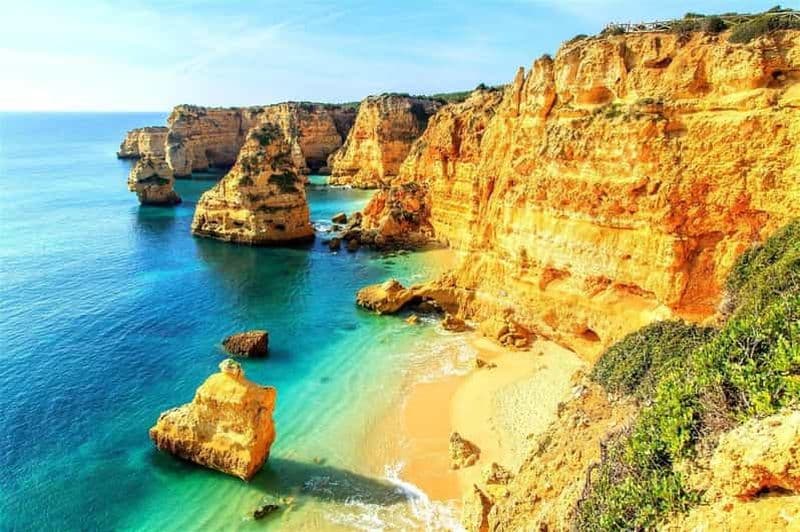 Billet Au départ de Faro : visite d'une jounée à la grotte de Benagil, Marinha et Carvoeiro