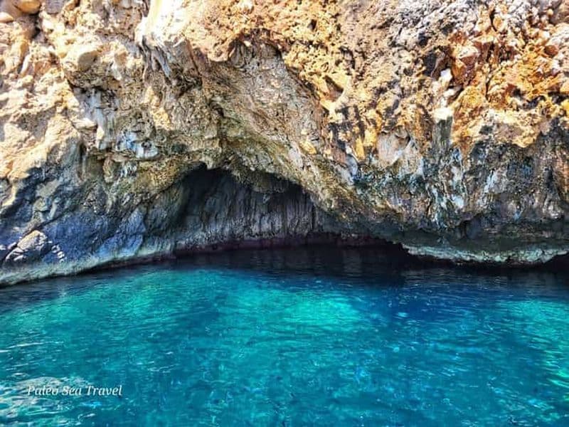 Billet Corfou, excursion en bateau à Paleokastritsa : grottes bleues et plage de Limni
