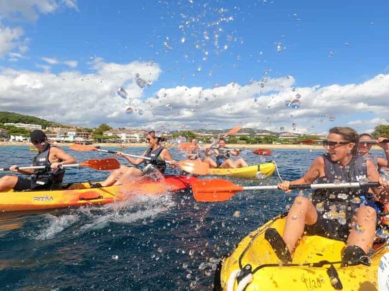 Billet Barcelone : excursion en kayak et plongée avec tuba sur la Costa Brava, déjeuner compris