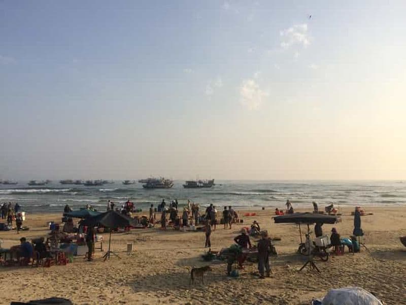 Billet Hoi An : Visite en voiture du marché aux poissons de Tam Tien - Village de peintures murales de Tam Thanh