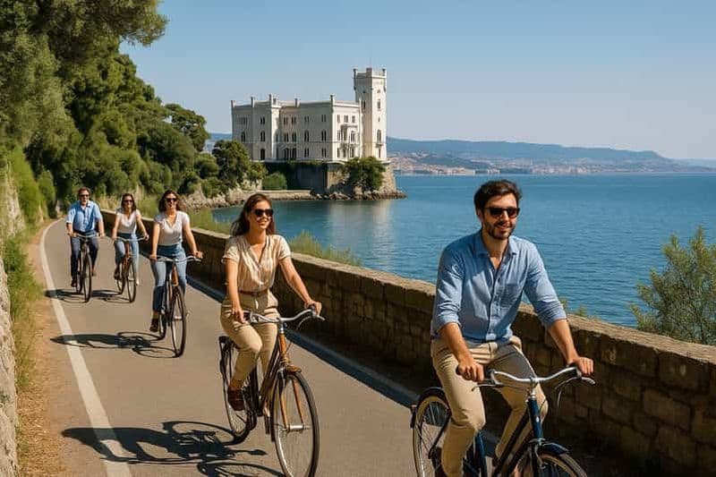Billet Visite de Trieste en vélo électrique : vieille ville, château de Miramare et glace