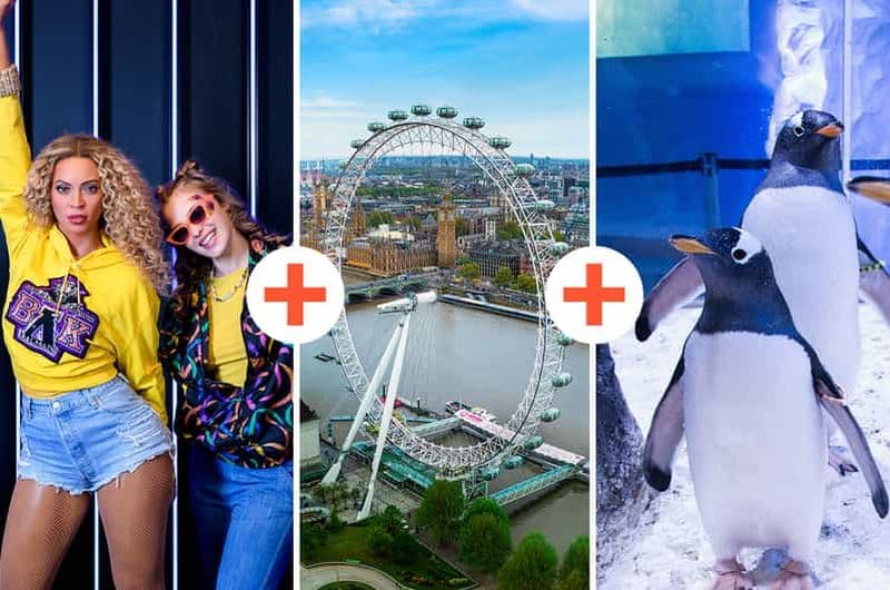 Billet Londres : Madame Tussauds, London Eye et SEA LIFE - Billets combinés