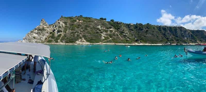 Billet Tropea : excursion en bateau à Capo Vaticano avec plongée avec tuba et boisson