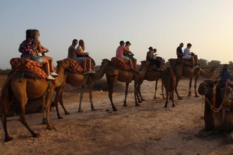 Billet Agadir : balade à dos de chameau ou à cheval au coucher du soleil avec dîner barbecue