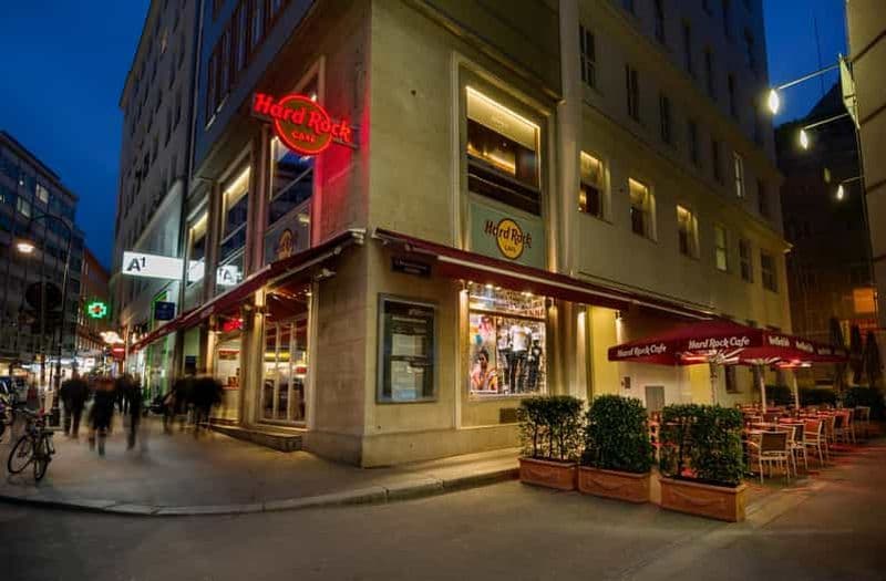 Billet Vienne : Hard Rock Cafe avec menu fixe pour le déjeuner ou le dîner