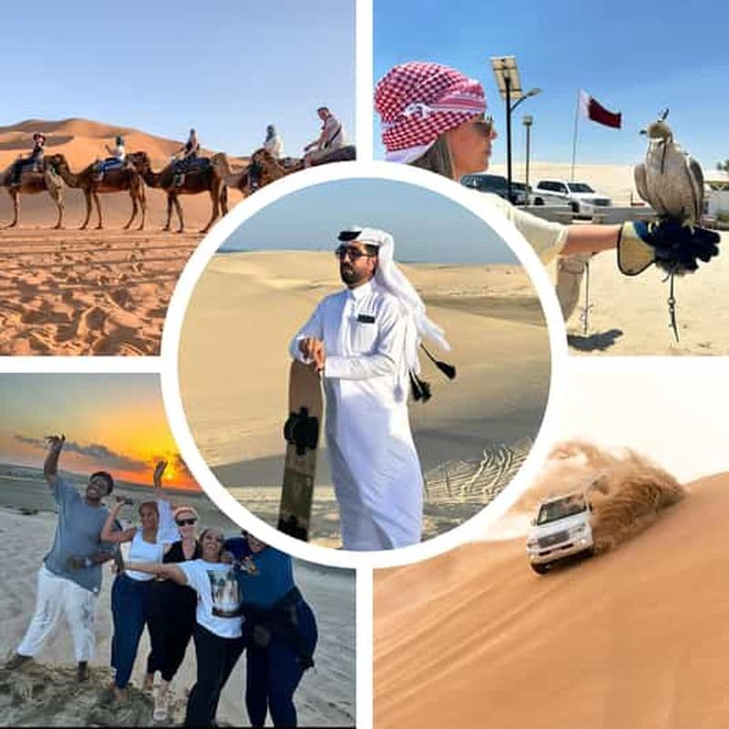 Billet Doha : safari dans le désert, aventure, sandboard et balade à dos de chameau