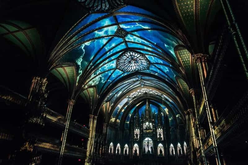 Billet Montréal : Expérience AURA à la basilique Notre-Dame et croisière
