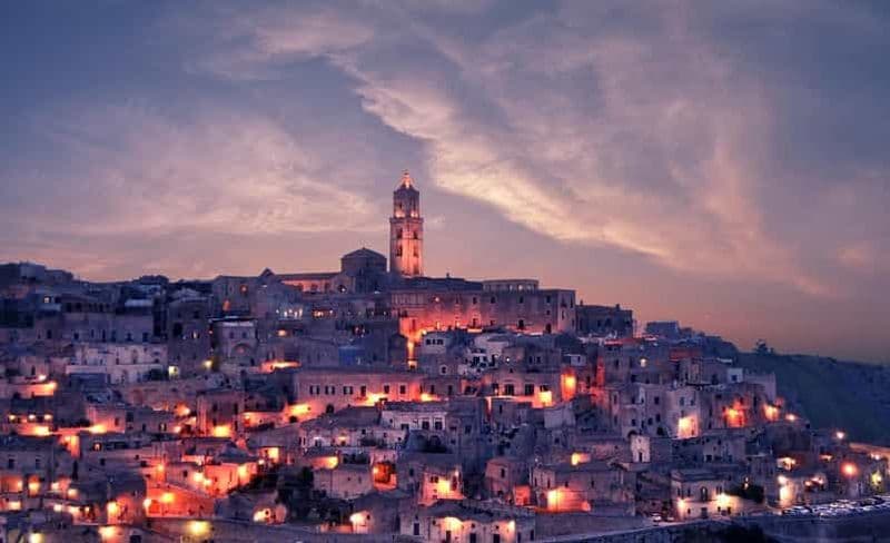 Billet Visite nocturne de Matera en anglais