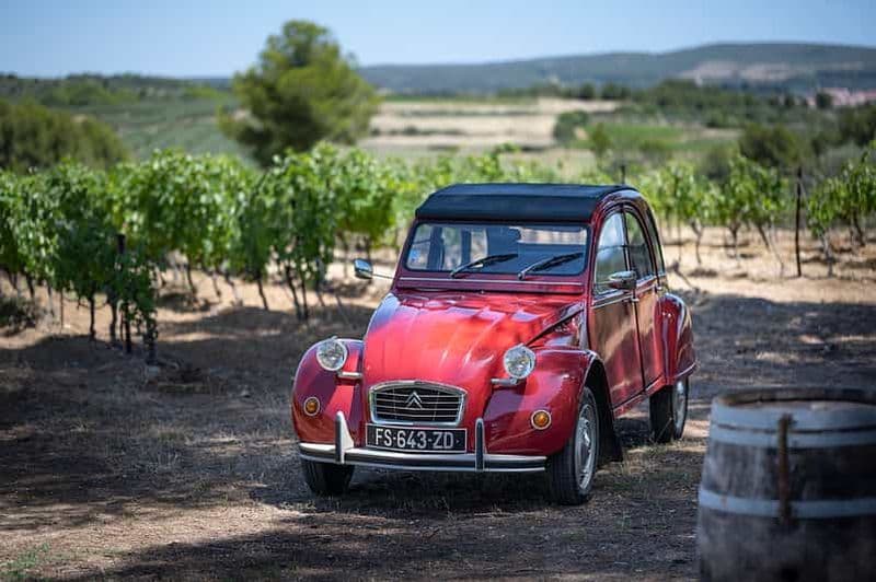 Billet Au départ de Montpellier : Visite des vignobles dans une Citroën 2CV d'époque