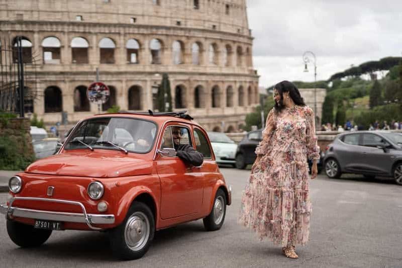 Billet La Dolce Vita : Une croisière à Rome à bord d'une Fiat 500 classique