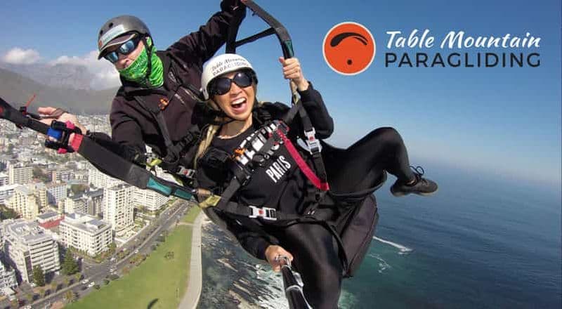 Billet Le Cap : parapente en tandem avec moniteur