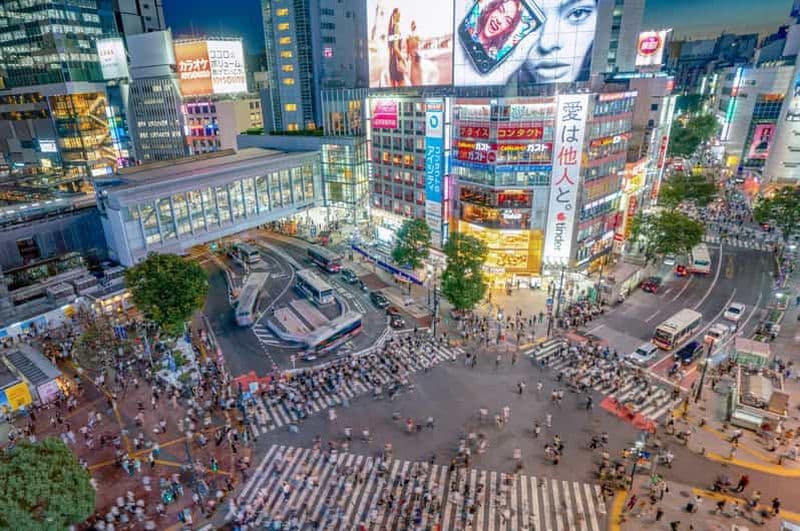 Billet Tokyo : visite à pied de Shibuya avec accès nocturne