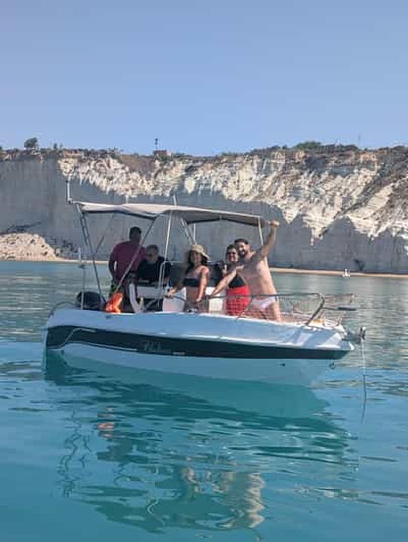 Billet Scala Dei Turchi : excursion en bateau avec skipper et baignade rafraîchissante