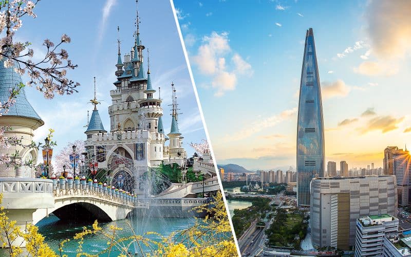 Billet Combo (économisez 26%) : Lotte World + Billets pour l'Observatoire du ciel de Séoul