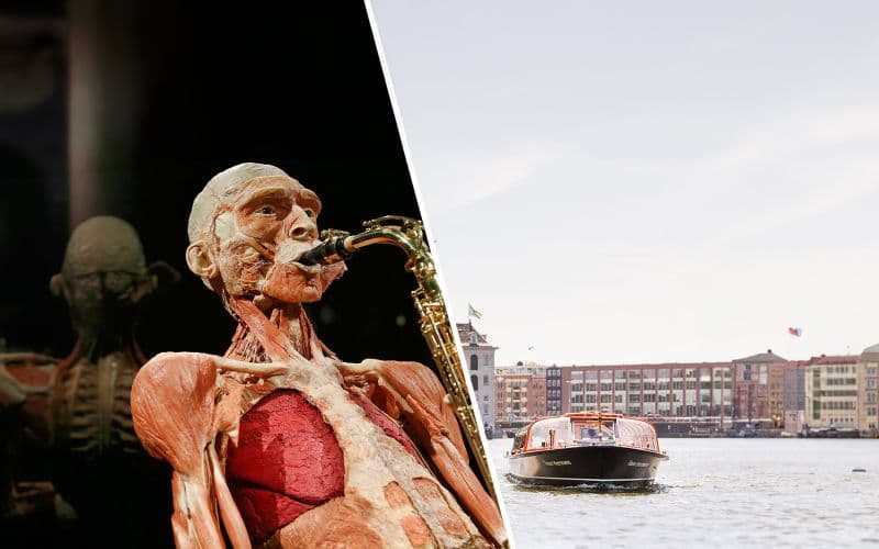 Billet Combo : Body Worlds Amsterdam + Billets pour la croisière sur les canaux
