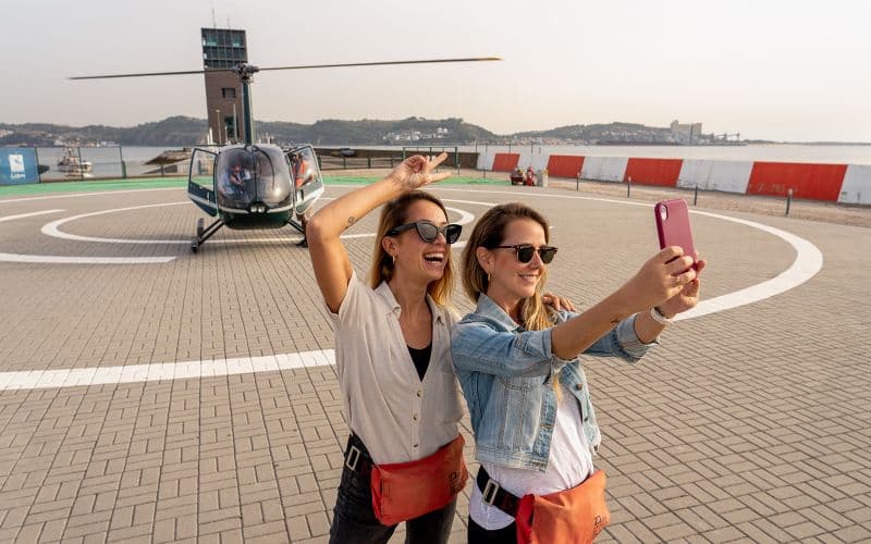 Billet 10 minutes de vol en hélicoptère au-dessus de la côte de Lisbonne