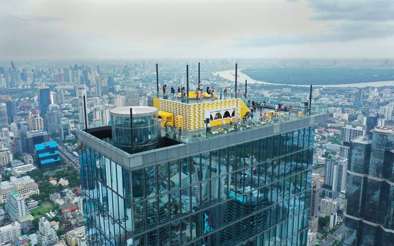 Billet Billets pour le Mahanakhon SkyWalk Sunset View avec accès aux toits et repas ou boissons