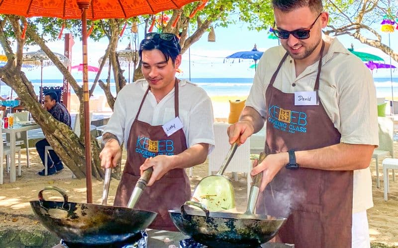 Billet Nusa Dua : Cours de cuisine balinaise Kekeb avec vue sur la plage