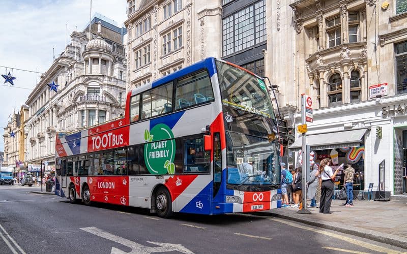 Billet Tootbus : Tour en bus Hop-On Hop-Off de Londres avec croisière sur la Tamise en option