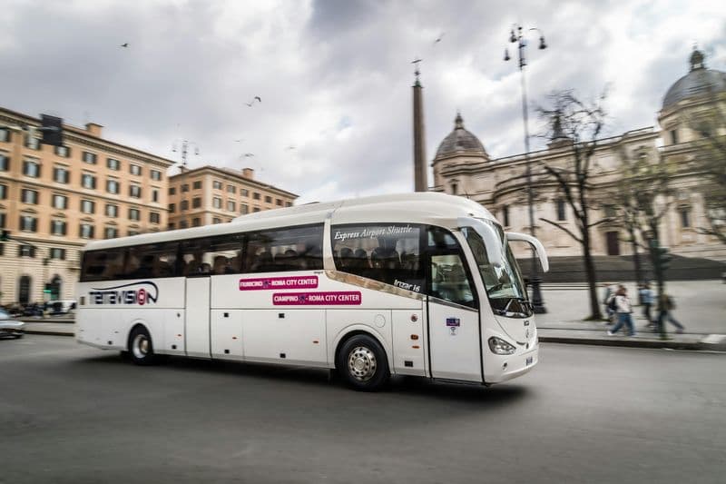 Billet Aéroport de Fiumicino : transfert en bus aller simple vers/depuis Rome Termini