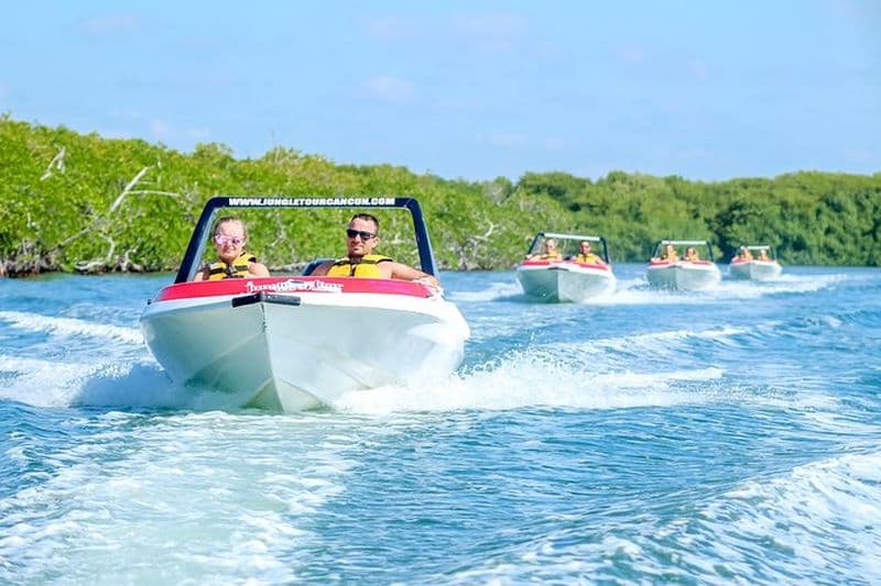 Billet Aventure dans la jungle avec speedboat et snorkeling à Cancún
