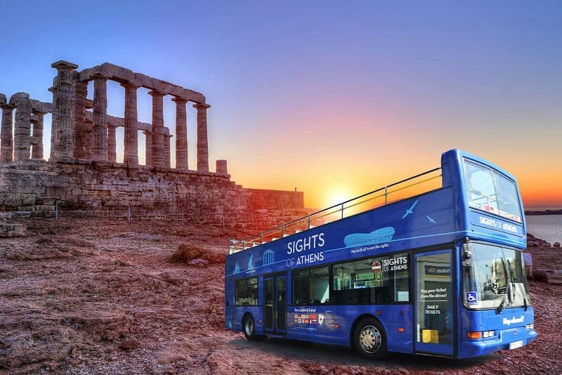 Billet Offre : Bus touristique d'Athènes et visite au coucher du soleil au Cap Sounion