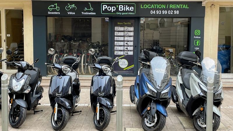Billet Location de vélos chez Pop'Bike Cannes