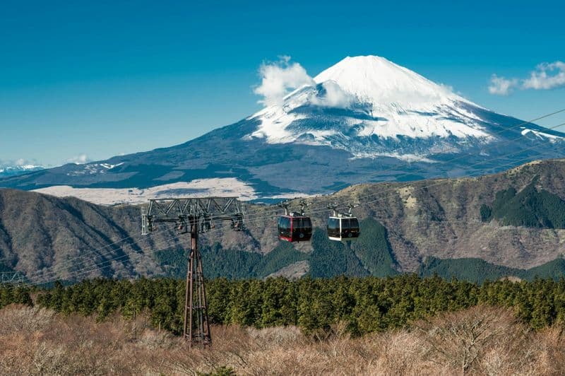 Billet Visite guidée de Hakone au départ de Tokyo avec croisière sur le lac et trajet en téléphérique