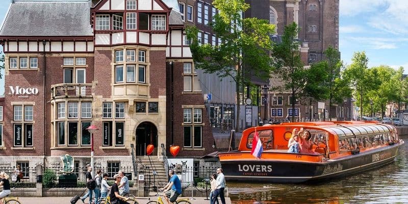 Billet Moco Museum and 1-hour Amsterdam canal cruise