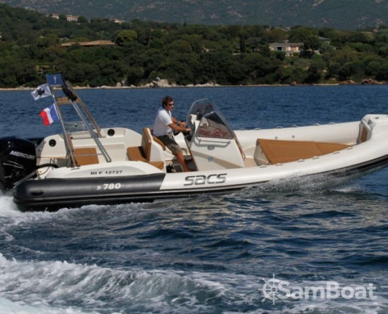 Billet Location de bateau - Sacs 7.80 (Semi-rigid)