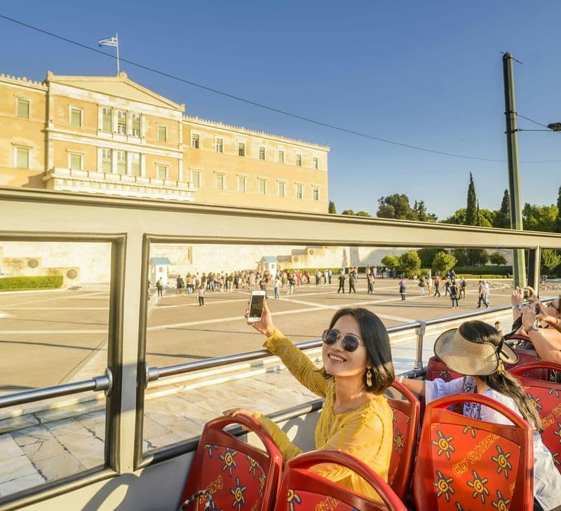 Billet City Sightseeing Athènes : Visite en bus Hop-on Hop-off