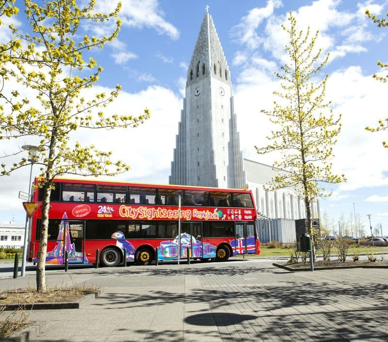 Billet City Sightseeing Reykjavik : 24 heures ou 48 heures de bus Hop-on Hop-off
