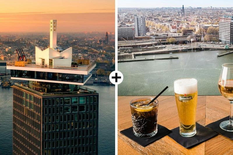 Billet A'DAM Lookout: Ticket Fast Track + boisson